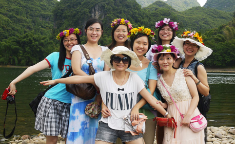 桂林旅游合影